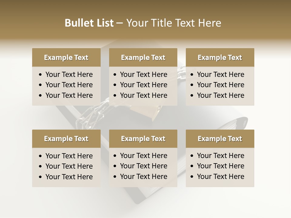 A Book With A Chain And A Padlock On It PowerPoint Template