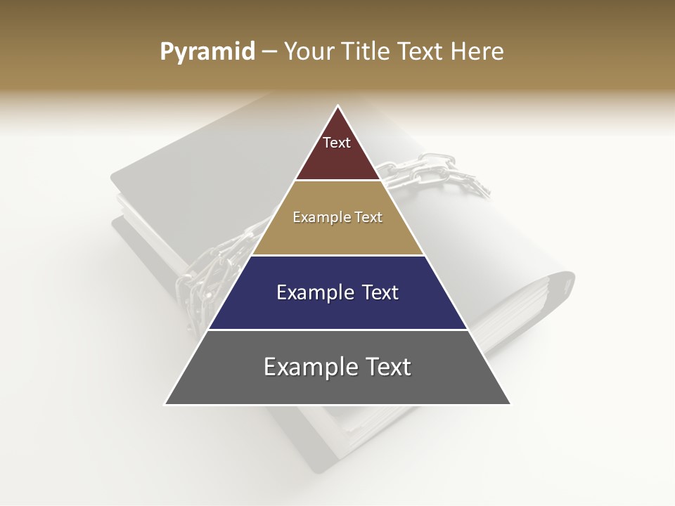 A Book With A Chain And A Padlock On It PowerPoint Template