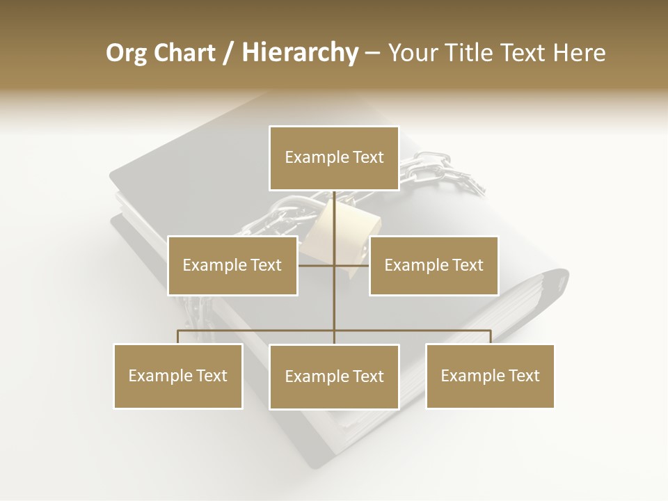 A Book With A Chain And A Padlock On It PowerPoint Template