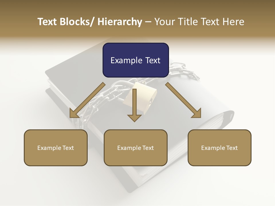 A Book With A Chain And A Padlock On It PowerPoint Template