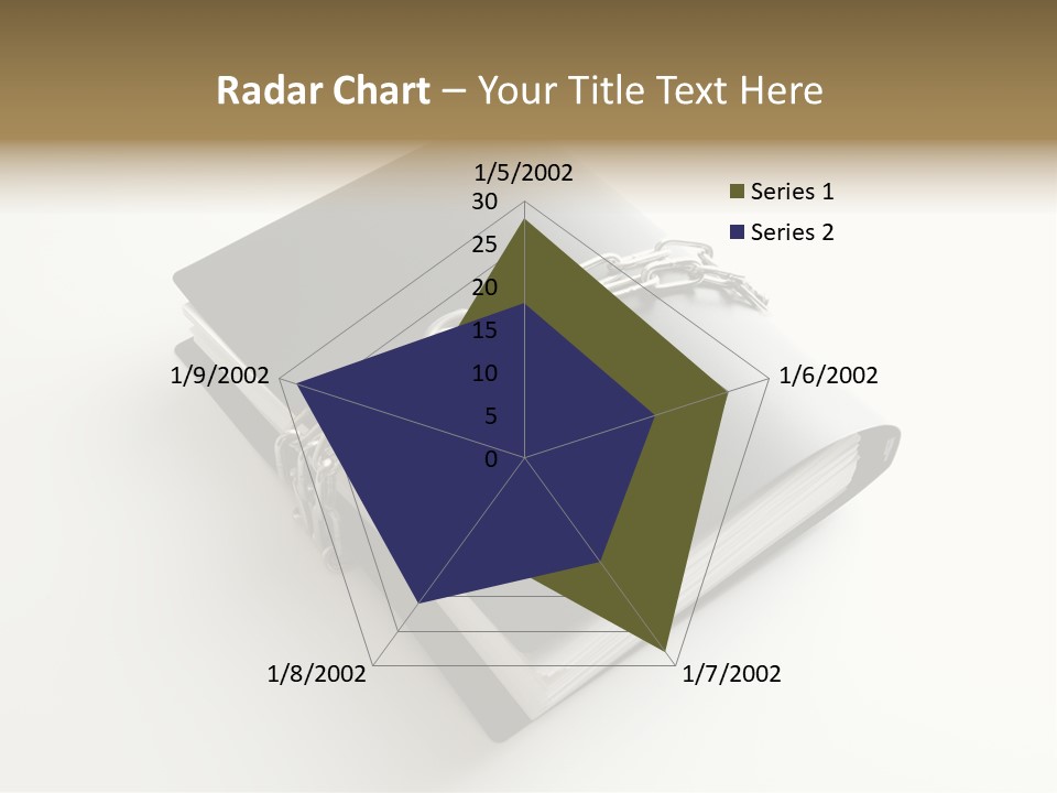 A Book With A Chain And A Padlock On It PowerPoint Template