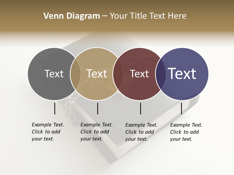 A Book With A Chain And A Padlock On It PowerPoint Template