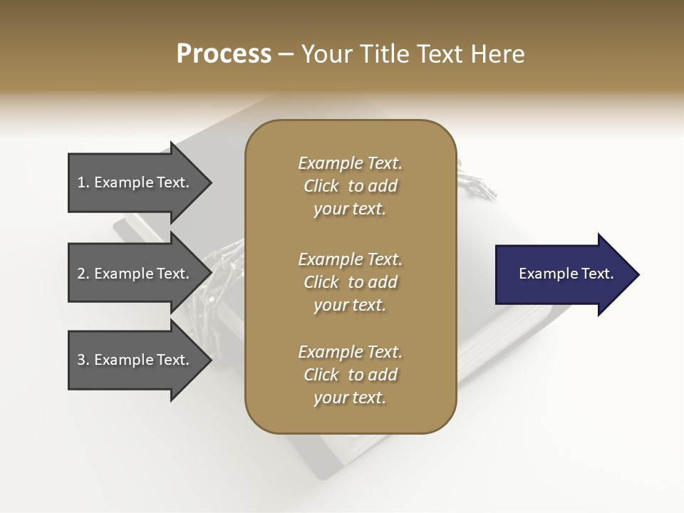 A Book With A Chain And A Padlock On It PowerPoint Template