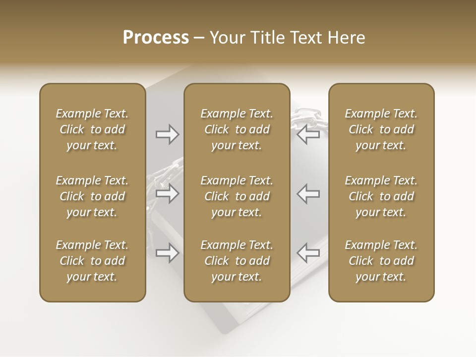 A Book With A Chain And A Padlock On It PowerPoint Template