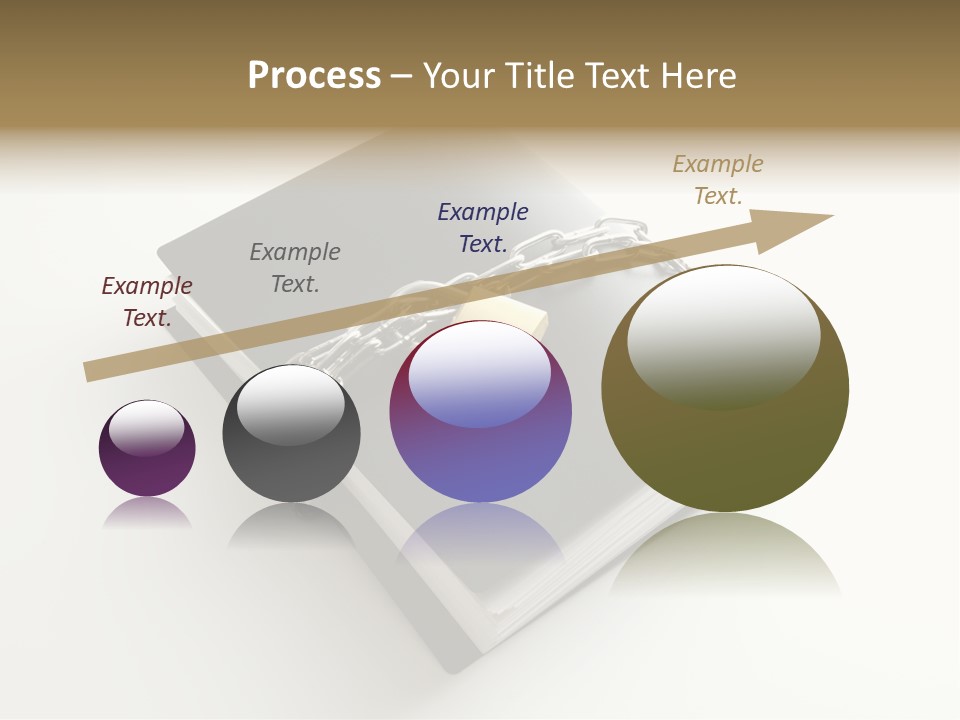 A Book With A Chain And A Padlock On It PowerPoint Template