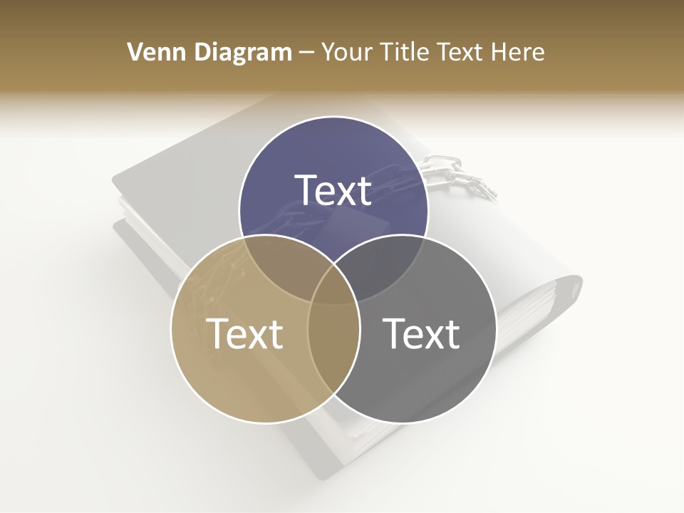 A Book With A Chain And A Padlock On It PowerPoint Template