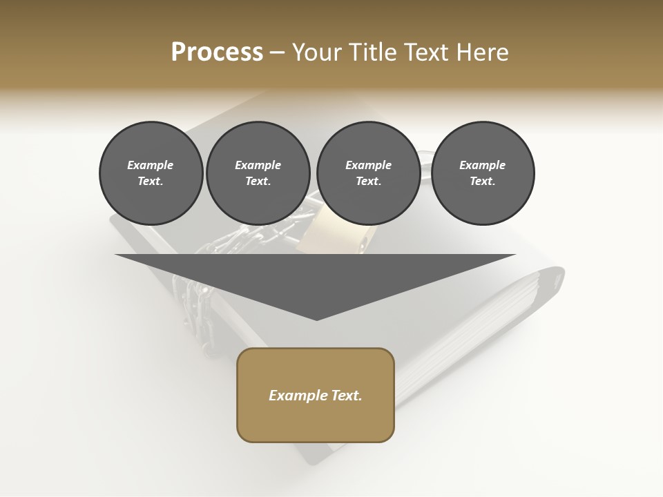 A Book With A Chain And A Padlock On It PowerPoint Template