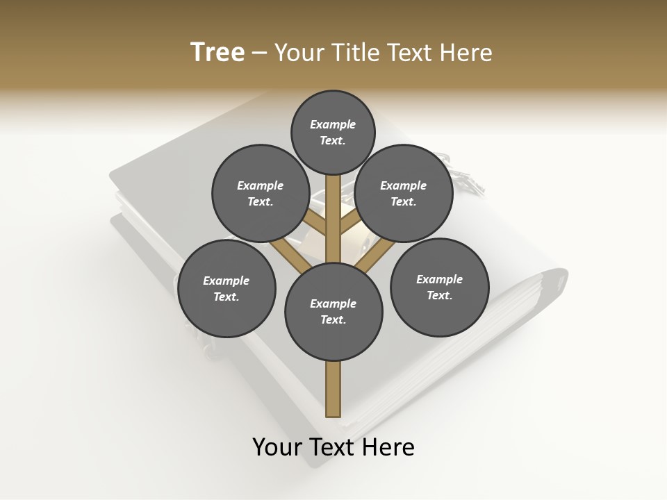 A Book With A Chain And A Padlock On It PowerPoint Template