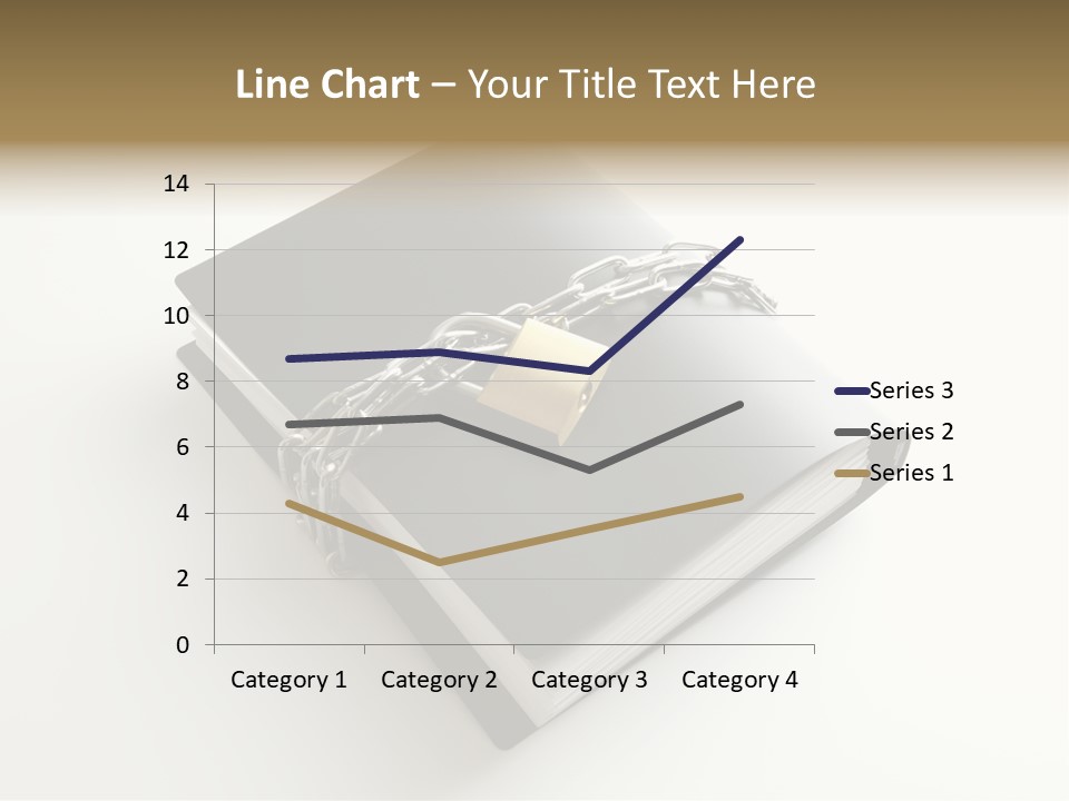 A Book With A Chain And A Padlock On It PowerPoint Template