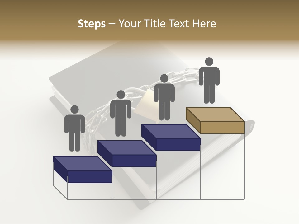 A Book With A Chain And A Padlock On It PowerPoint Template