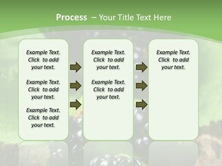 A Bunch Of Blackberries On A Green Leaf Powerpoint Template PowerPoint Template