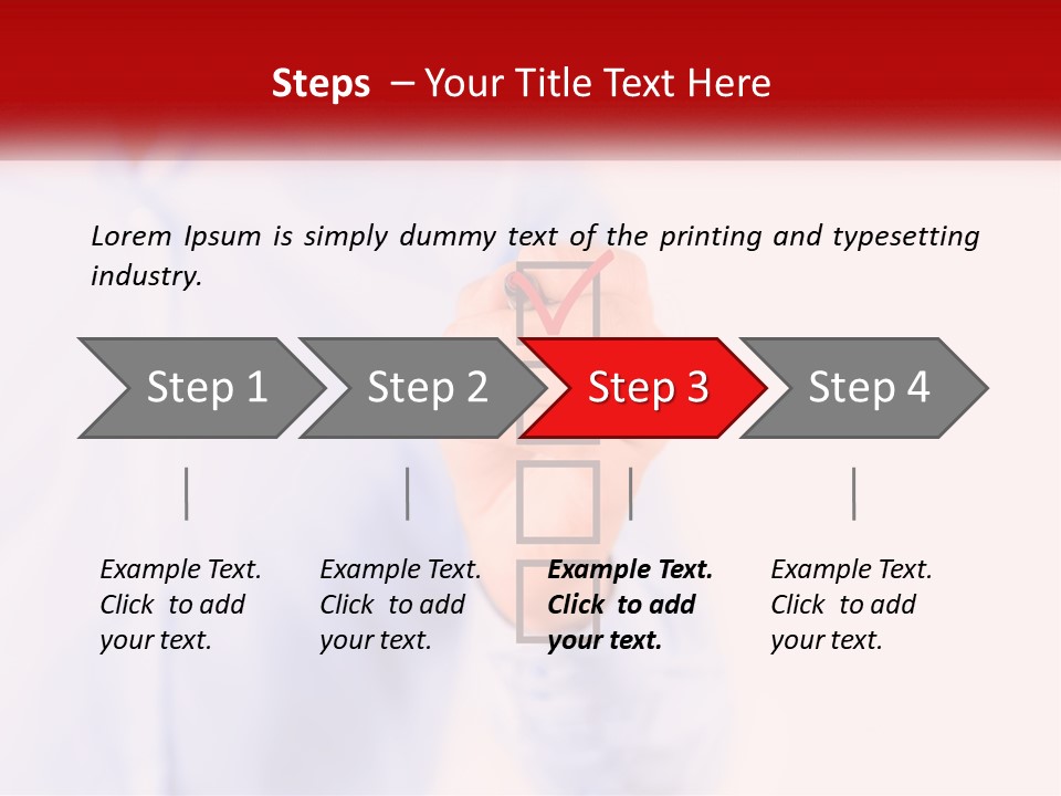 A Man Is Holding A Piece Of Paper With A Check Mark On It PowerPoint Template