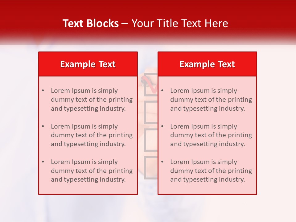 A Man Is Holding A Piece Of Paper With A Check Mark On It PowerPoint Template