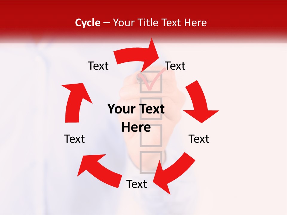 A Man Is Holding A Piece Of Paper With A Check Mark On It PowerPoint Template