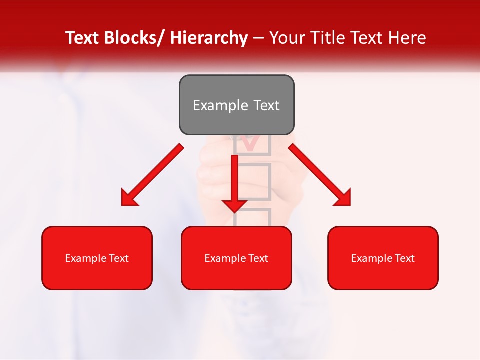 A Man Is Holding A Piece Of Paper With A Check Mark On It PowerPoint Template