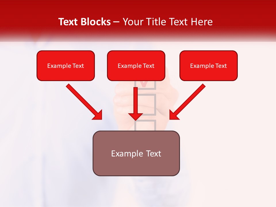A Man Is Holding A Piece Of Paper With A Check Mark On It PowerPoint Template