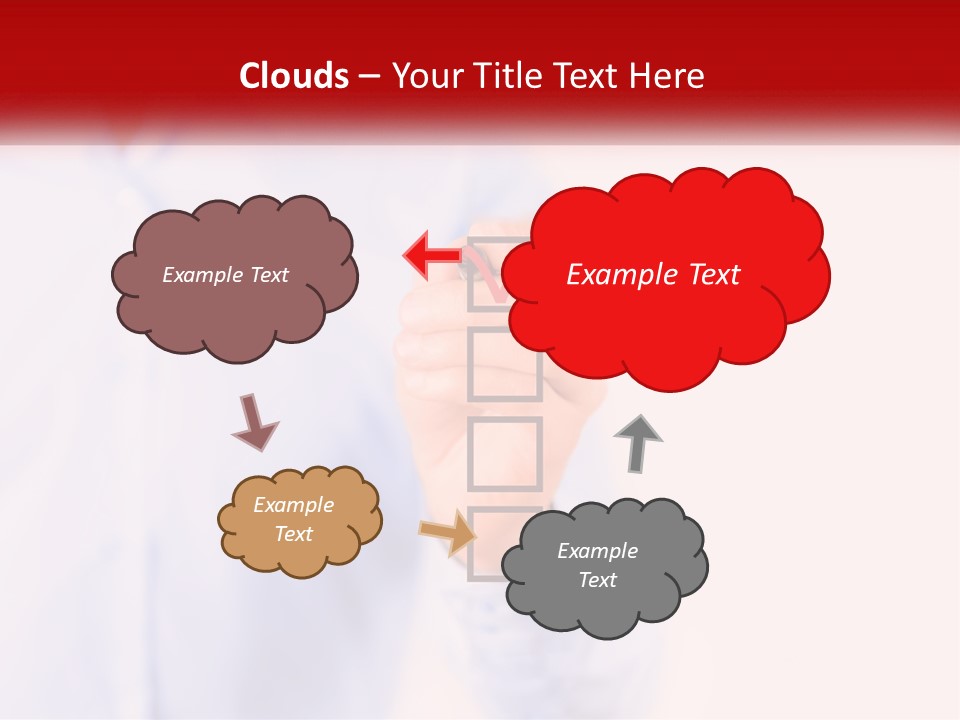 A Man Is Holding A Piece Of Paper With A Check Mark On It PowerPoint Template