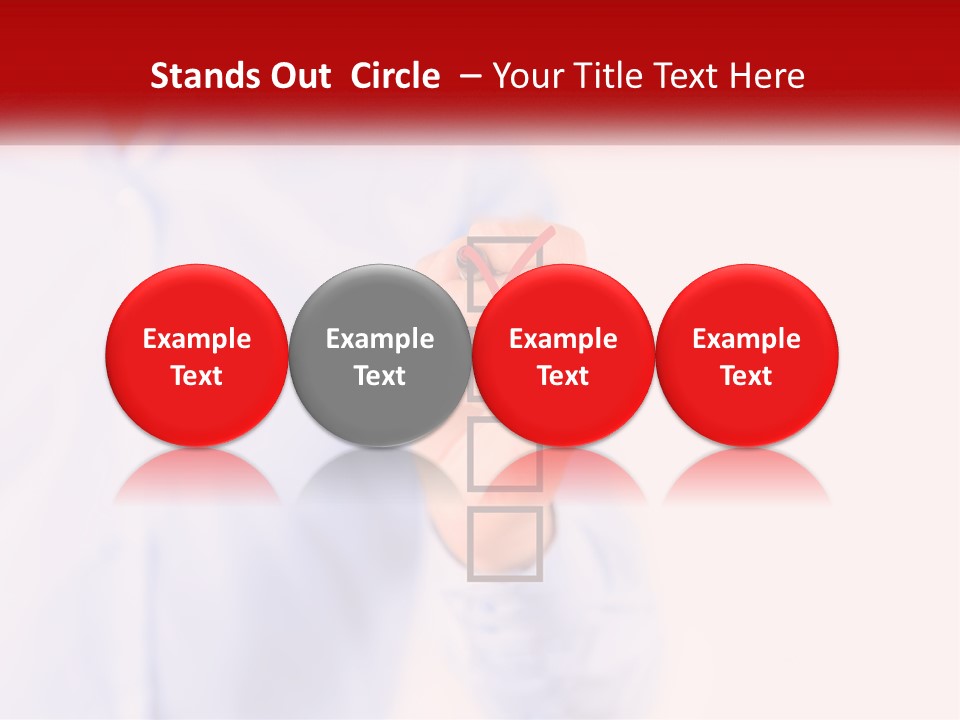 A Man Is Holding A Piece Of Paper With A Check Mark On It PowerPoint Template