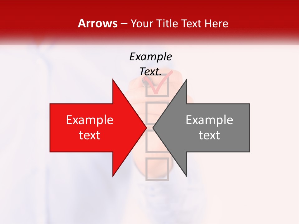 A Man Is Holding A Piece Of Paper With A Check Mark On It PowerPoint Template