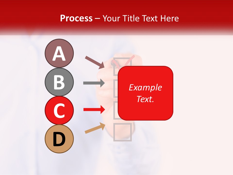 A Man Is Holding A Piece Of Paper With A Check Mark On It PowerPoint Template
