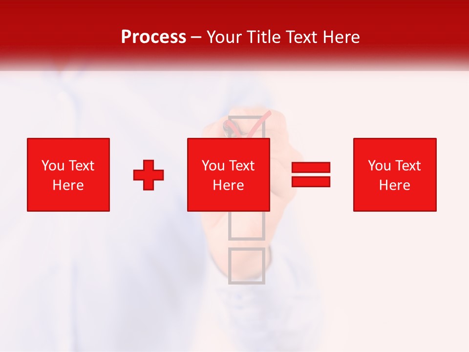 A Man Is Holding A Piece Of Paper With A Check Mark On It PowerPoint Template