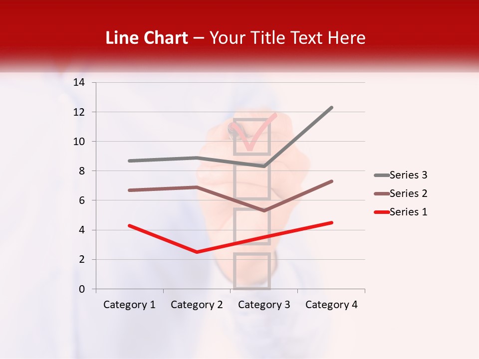A Man Is Holding A Piece Of Paper With A Check Mark On It PowerPoint Template