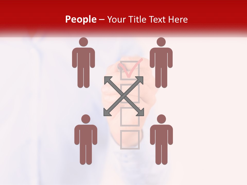 A Man Is Holding A Piece Of Paper With A Check Mark On It PowerPoint Template