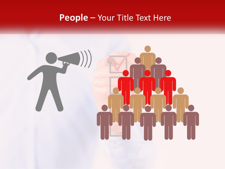 A Man Is Holding A Piece Of Paper With A Check Mark On It PowerPoint Template