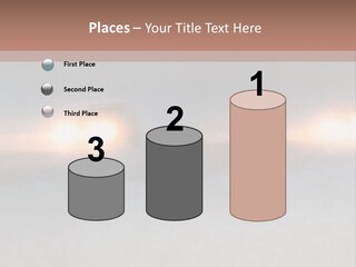 Two Cars Driving Down A Road In The Snow PowerPoint Template