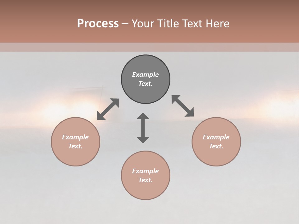 Two Cars Driving Down A Road In The Snow PowerPoint Template