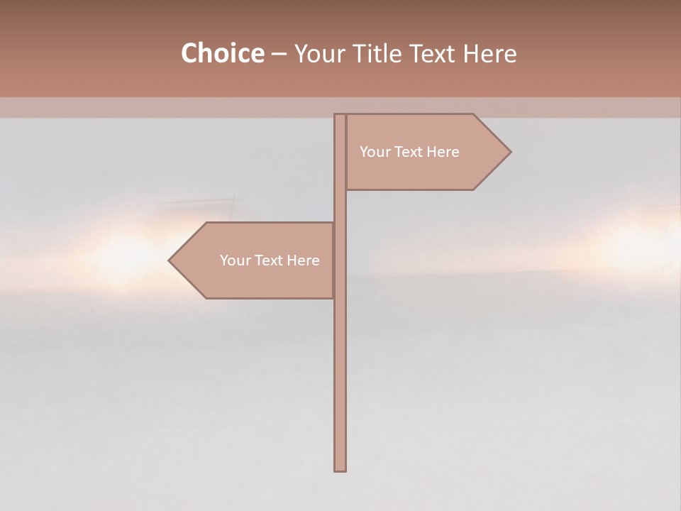 Two Cars Driving Down A Road In The Snow PowerPoint Template