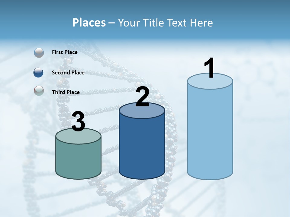 A Science Powerpoint Presentation With A Blue Background PowerPoint Template