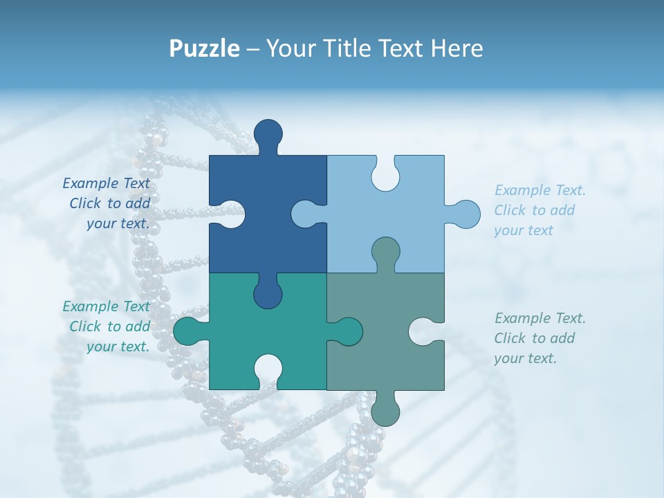 A Science Powerpoint Presentation With A Blue Background PowerPoint Template