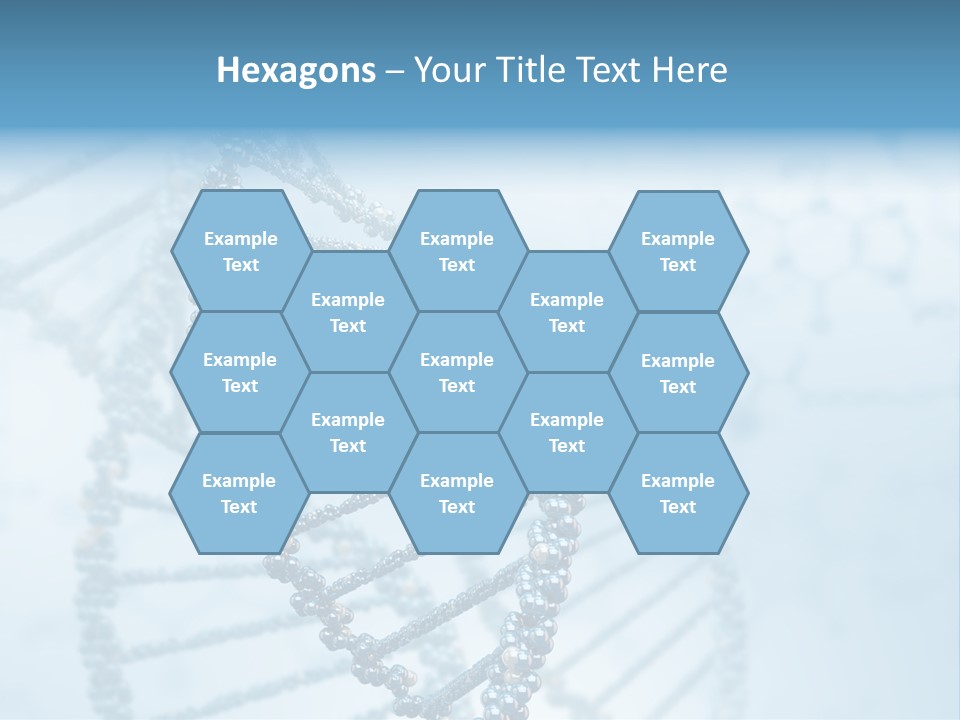 A Science Powerpoint Presentation With A Blue Background PowerPoint Template