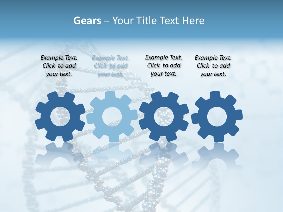 A Science Powerpoint Presentation With A Blue Background PowerPoint Template