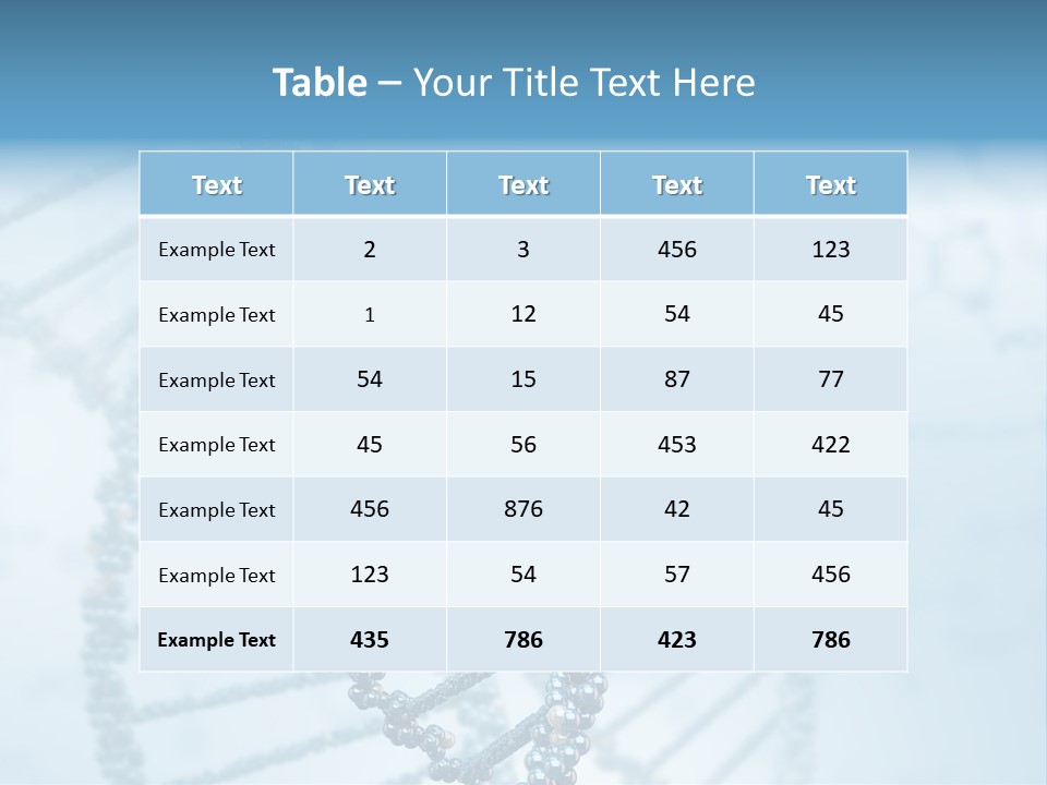 A Science Powerpoint Presentation With A Blue Background PowerPoint Template