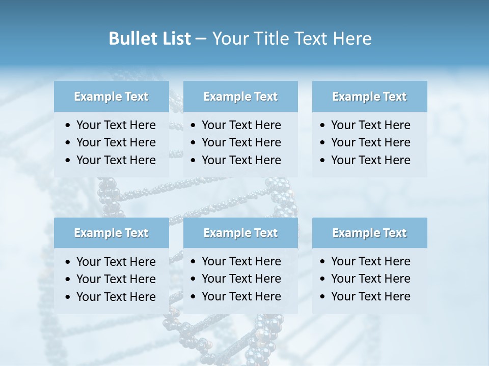 A Science Powerpoint Presentation With A Blue Background PowerPoint Template