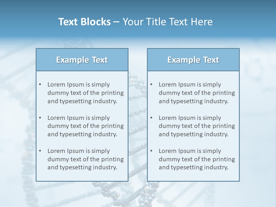 A Science Powerpoint Presentation With A Blue Background PowerPoint Template