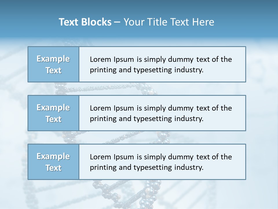 A Science Powerpoint Presentation With A Blue Background PowerPoint Template