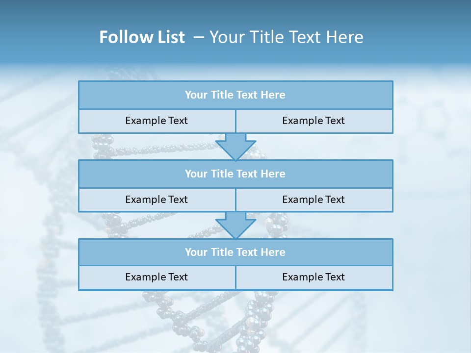 A Science Powerpoint Presentation With A Blue Background PowerPoint Template