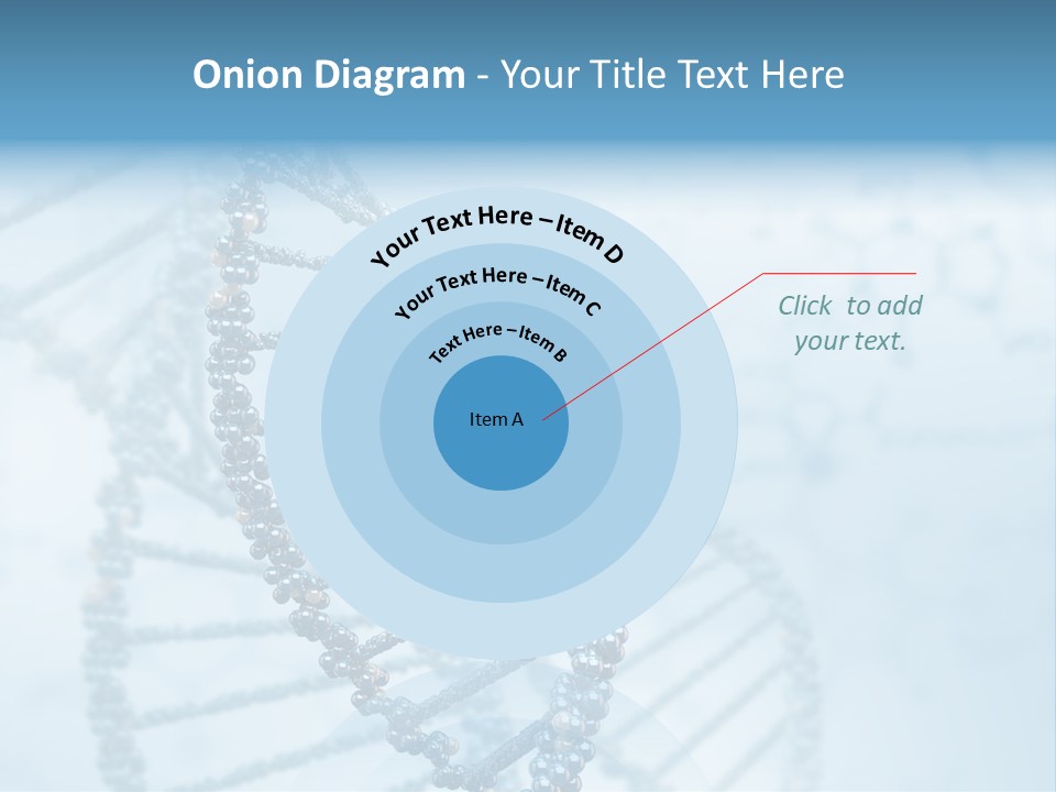 A Science Powerpoint Presentation With A Blue Background PowerPoint Template