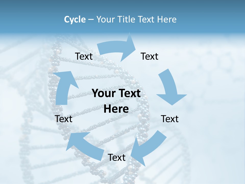 A Science Powerpoint Presentation With A Blue Background PowerPoint Template