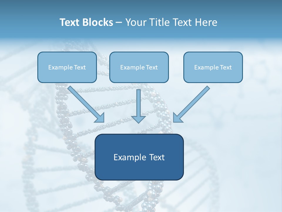 A Science Powerpoint Presentation With A Blue Background PowerPoint Template