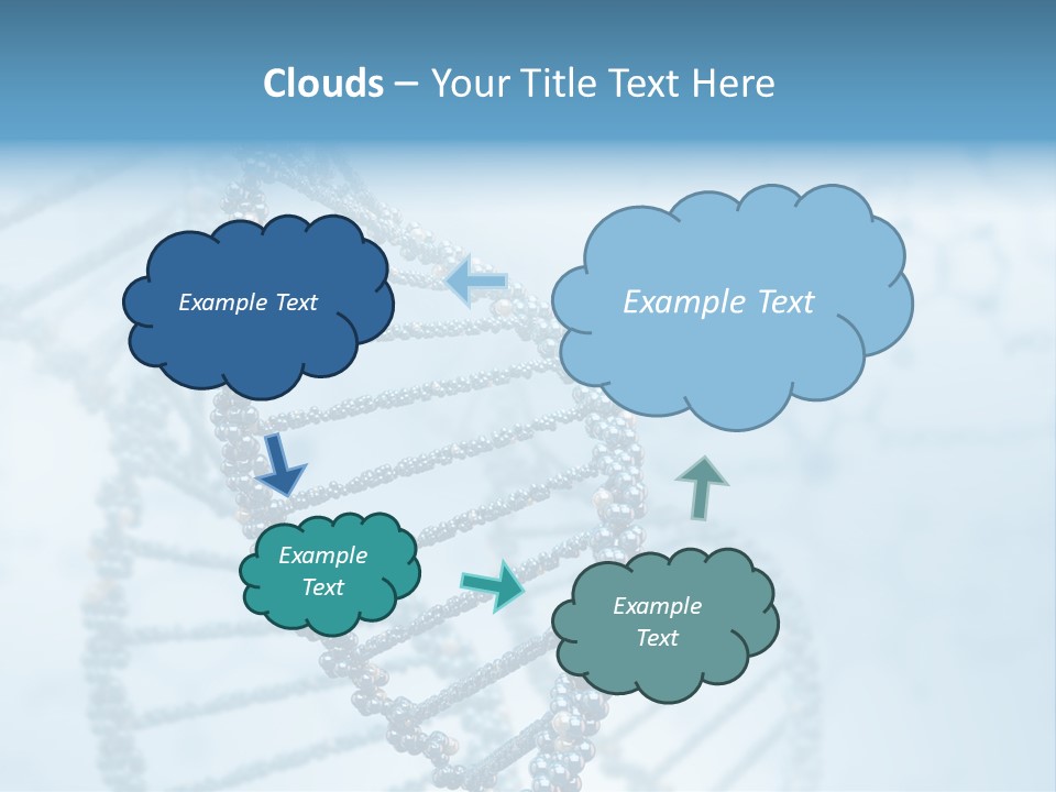 A Science Powerpoint Presentation With A Blue Background PowerPoint Template