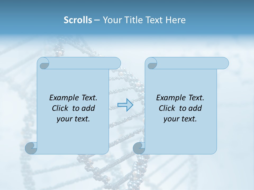 A Science Powerpoint Presentation With A Blue Background PowerPoint Template