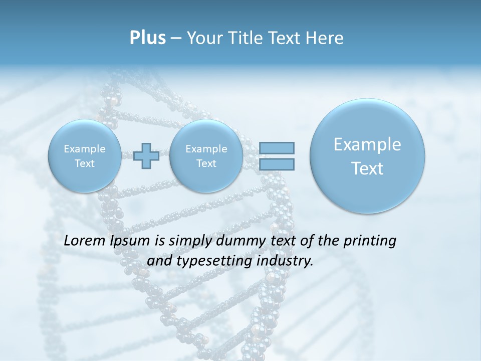 A Science Powerpoint Presentation With A Blue Background PowerPoint Template