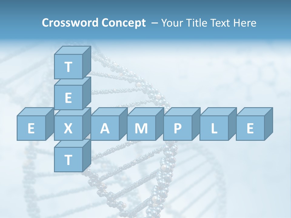 A Science Powerpoint Presentation With A Blue Background PowerPoint Template