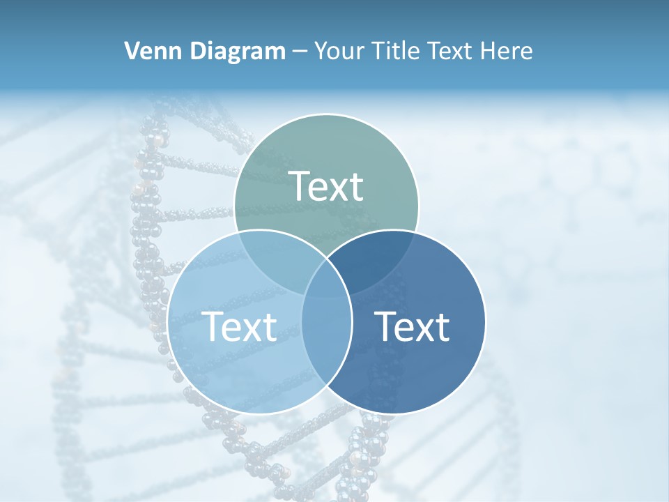 A Science Powerpoint Presentation With A Blue Background PowerPoint Template