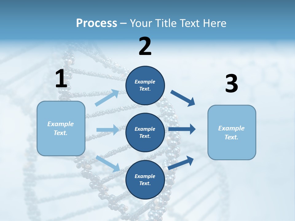 A Science Powerpoint Presentation With A Blue Background PowerPoint Template