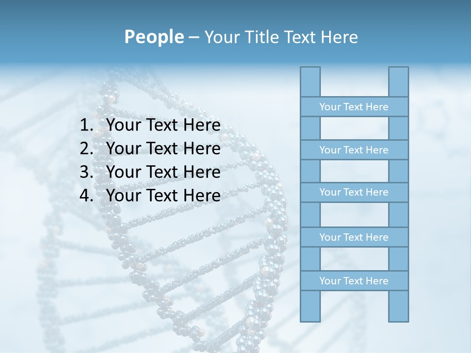 A Science Powerpoint Presentation With A Blue Background PowerPoint Template